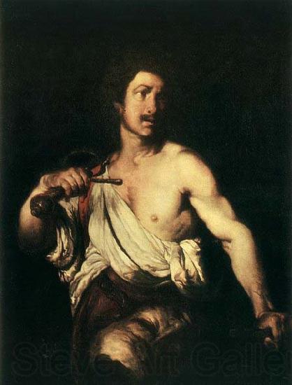 STROZZI, Bernardo David with the Head of Goliath France oil painting art